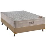 Cama Box Casal Colchao Molas Ortobom Superpocket Fort Airtech Spring Base Crc Suede Clean 138x188