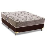 Cama Box Casal Colchao Espuma Herval D28 Ag65 Black Base Crc Suede Brown 138x188