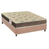 Cama Box Casal Colchao Espuma D33 Orthoflex Comfortpedic Line Base Crc Suede Clean 138x188