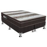 Cama Box King Colchao Ortopedico Ortobom Light Ortopillow Base Crc Courano Black 186x198