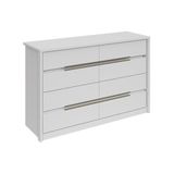 Comoda De Quarto Urban C 8 Gavetas Branco Lopas