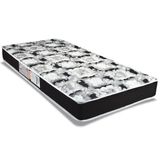 Colchao Solteiro Espuma D23 Roland Garros Pro Black 88x188x12 Luckspuma