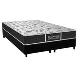 Cama Box Queen Colchao Molas Probel Prolastic Sleep Base Crc Suede Black 158x198