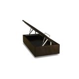 Cama Box Bau Solteiro Universal Suede Brown 88x188x35 Ortobom
