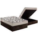 Cama Box Bau Casal Colchao Espuma Ortobom D26 Physical Ultra Resistente Base Crc Suede Brown 138x188