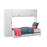 Guarda Roupa Solteiro Aereo C Bicama 2691 Branco Multimoveis