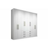 Guarda Roupa Casal 8 Portas E 6 Gavetas Master 8 6 Branco Santos Andira