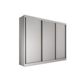 Guarda Roupa Casal 3 Portas De Correr E 6 Gavetas Toulon Branco Novo Horizonte