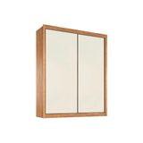 Guarda Roupas 2 Portas De Correr E 4 Gavetas Zurique Amendoa Off White Europa
