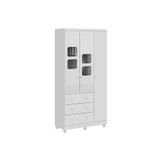 Guarda-Roupa Infantil Uli C/ 3 Portas e 3 Gavetas Branco Peroba