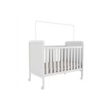 Berco Mini Cama Infantil Cloe 2 Em 1 Branco Peroba