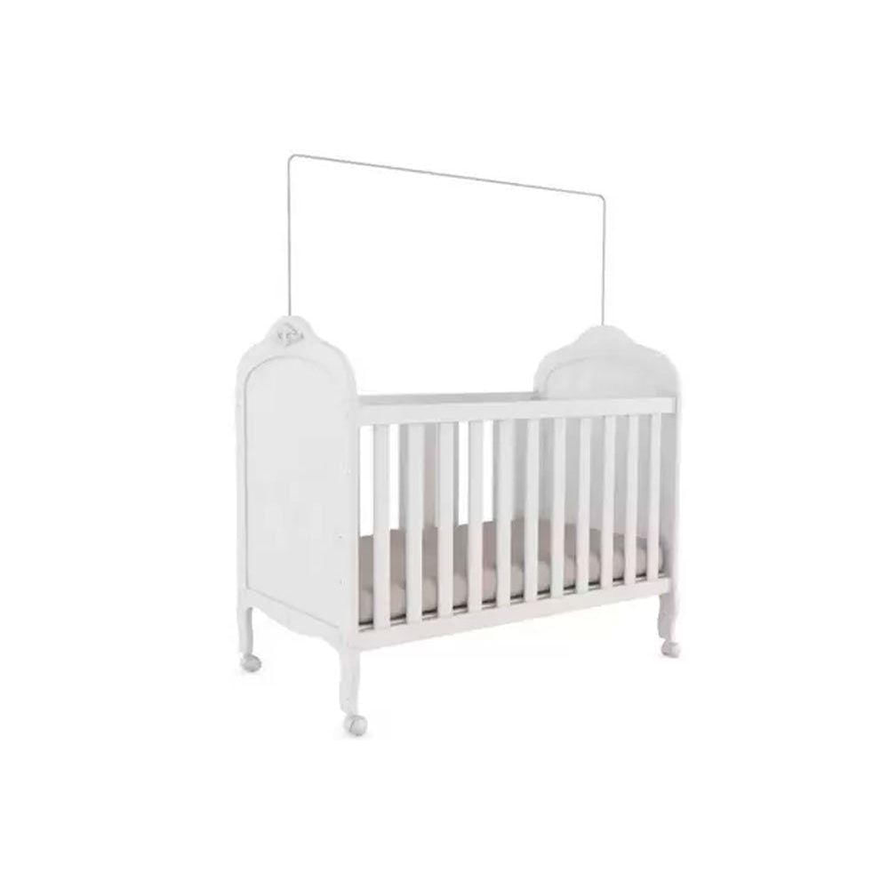Berco Mini Cama Infantil Elo 2 Em 1 Branco Peroba