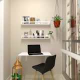 Mesa Para Notebook Dobrável Kitcubos Branca 60 Cm