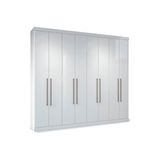 Guarda Roupa Casal 8 Portas E 4 Gavetas Master Vip 8 4 Branco Santos Andira