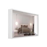 Guarda Roupa Casal 3 Portas De Correr E 6 Gavetas C 3 Espelhos Toronto Branco Europa