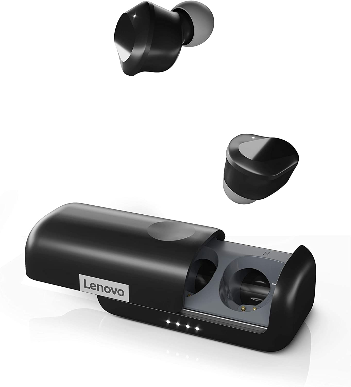 Lenovo True Wireless Earbuds Bluetooth 5.0 Ipx5 À Prova D&#39;água Com Carga Rápida Usb-c E Microfone Embutido Para Trabalho/viagem/academia (pr