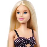 Boneca Barbie Fashionistas Com Cabelo Loiro Longo Vestindo Vestido E Acessórios Polka Dot, Para 3 A 8 Anos De Idade