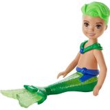 Barbie Dreamtopia Chelsea Merboy Doll, 6,5 Polegadas, Verde