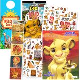 Disney Coloring Book Set Com Adesivos E Tatuagens - Pacote Inclui Livro De Colorir De 80 Páginas, Adesivos, Tatuagens E Cabide De Porta (rei Leão)