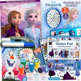 Disney Frozen 2 Livro De Colorir E Adesivos Atividade Deluxe Set
