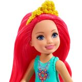 Barbie Dreamtopia Chelsea Sprite Doll, 7 Polegadas, Com Cabelo Rosa Vestindo Moda E Acessórios, Multi (gjj97)