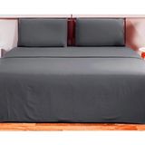 Jogo De Cama Loft Casal 4 Peças Cinza- CAMESA