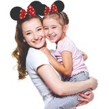 Disney Minnie Mouse Ears, Conjunto De 2 Bandanas Para Mamãe E Eu, Combinando Para Adulto E Garotinha