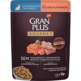 Ração Úmida GranPlus Saché para Gatos Castradoss Sabor Salmão 85g