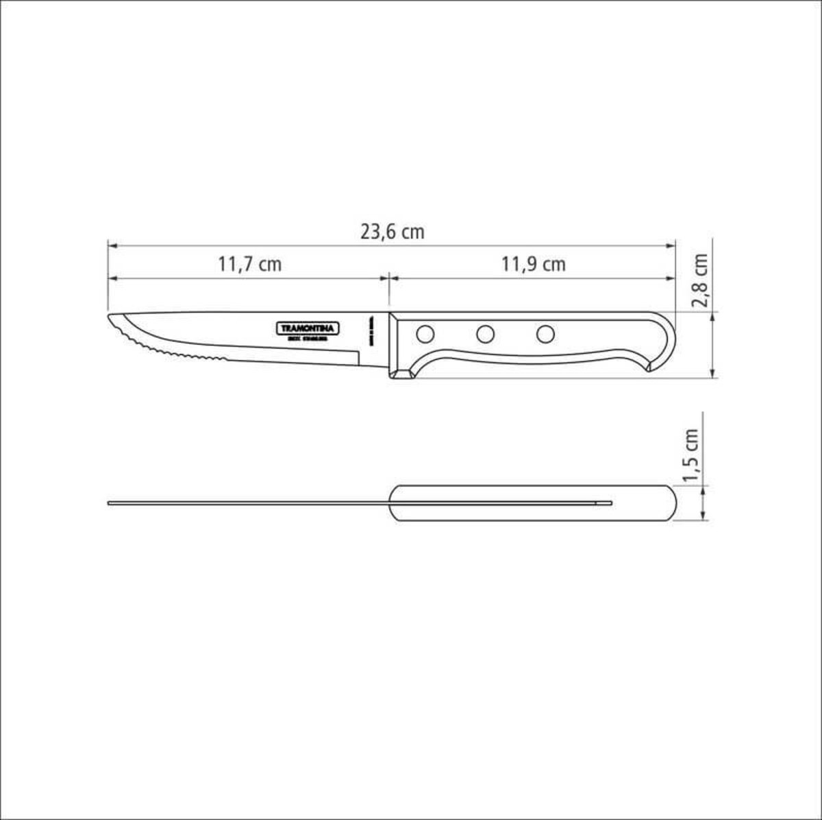 Faca para Churrasco Jumbo 5 PolegadasPolywood