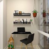Mesa Para Notebook Dobrável Kitcubos Preta 80 Cm