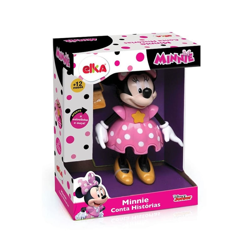 Boneca Disney Minnie Conta História Com Som - Elka 856