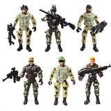 Homens Do Exército Ação Figuras Soldados Brinquedos Com Acessórios De Armas / Swat Equipe Figura Militar Playset Para Meninos Meninas Crianç