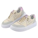 Tenis Casual Feminino Ajuste Cadarço Detalhe Costura Lateral Palmilha Gel Confortavel Leve