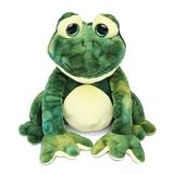 Dollibu Pelúcia Sapo Recheado Animal - Soft Huggable Squat Green Frog Adorável Playtime Frog Plush Toy Cute Rain Forest Life Cuddle Gift