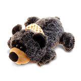 Dollibu Pelúcia Urso Preto Animal Recheado - Pele Macia Huggable Poça Urso Preto Adorável Brinquedo De Pelúcia Playtime Bonito Wild Life C