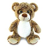 Dollibu Pelúcia Urso Marrom Animal Recheado - Pele Macia Huggable Urso Sentado Adorável Urso Marrom Pelúcia Brinquedo Bonito Wild Life Cud