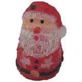 Boneco Papai Noel Mesa Enfeite Iluminado 10 Leds