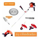 Roçadeira Gasolina 63cc + Motopoda + Disco Serrinha  Profissional