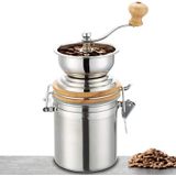 Moedor De Café Manual Easyworkz Com Recipiente Hermético, Configuração Ajustável, Ferramenta De Moinho De Feijão De Aço Inoxidável À Mão Para Express