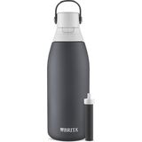 Garrafa De Filtro De Água De Aço Inoxidável Brita, 32 Oz, Carbono