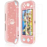 Caso De Proteção Moxiaomo Para Nintendo Switch Lite, Estojo De Switch Lite Com Protetor De Tela E Tampa De Tpu Macio Glitter Bling Com Absorção De Ch