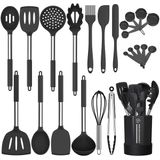 Conjunto De Utensílios De Cozinha De Silicone Utensílio De Cozinha Sem Vara Fungun 24 Pcs Conjunto De Utensílios De Cozinha Panela Resiste