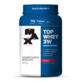 Top Whey 3w 900g Morango - Max Titanium