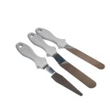 Kit Espátulas De Inox Branco Para Confeitaria Modelagem Bolo