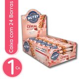 Barra De Cereal Nutry Morango Com Chocolate - 1 Dp Com 24 Unidades De 22g