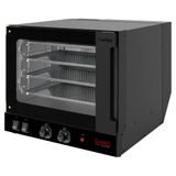 Forno Turbo Elétrico com 4 Esteiras 127V Saro Preto