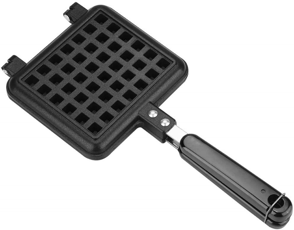 Waffle Assar Molde Waffle Iron Gás De Cozinha Doméstico Não-adesivo Tradicional Máquina De Waffles Pan Mould Stovetop Bélgica Waffler Mold