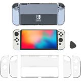 Caso De Proteção Oled Switch, Hard Case Compatível Com Nintendo Switch (modelo Oled) E Joy-con Controller Com Clear Grip Cover Anti-scratch E Design