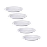 Prato Pratinho Em Plástico Branco T15 10un Kit 5