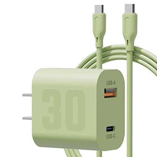 30w Fast Charger Usb C Bloco De Carregamento E Tipo C Cabo, Du